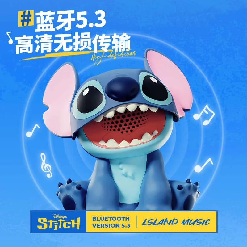 Stitch Bluetooth Speaker Desktop Ornament Cartoon Anime Peripheral Toy High Sound Quality Subwoofer Graduation Gift Suit