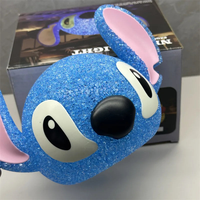 Lilo & Stitch Particle Projection Night Light Cartoon Lilo And Stitch 3d Doll Reading Lamp Usb Creative Desk Lamp For Kids Gifts