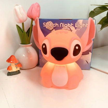 Kawaii Stitch Night Light Usb Touch Lamp Soft Glow Bedside Light for Students Room Decor Birthday Present